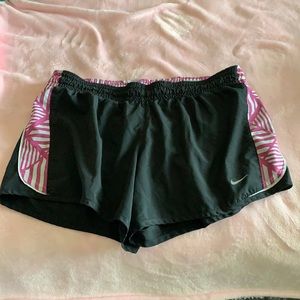 Purple and black Nike shorts size M